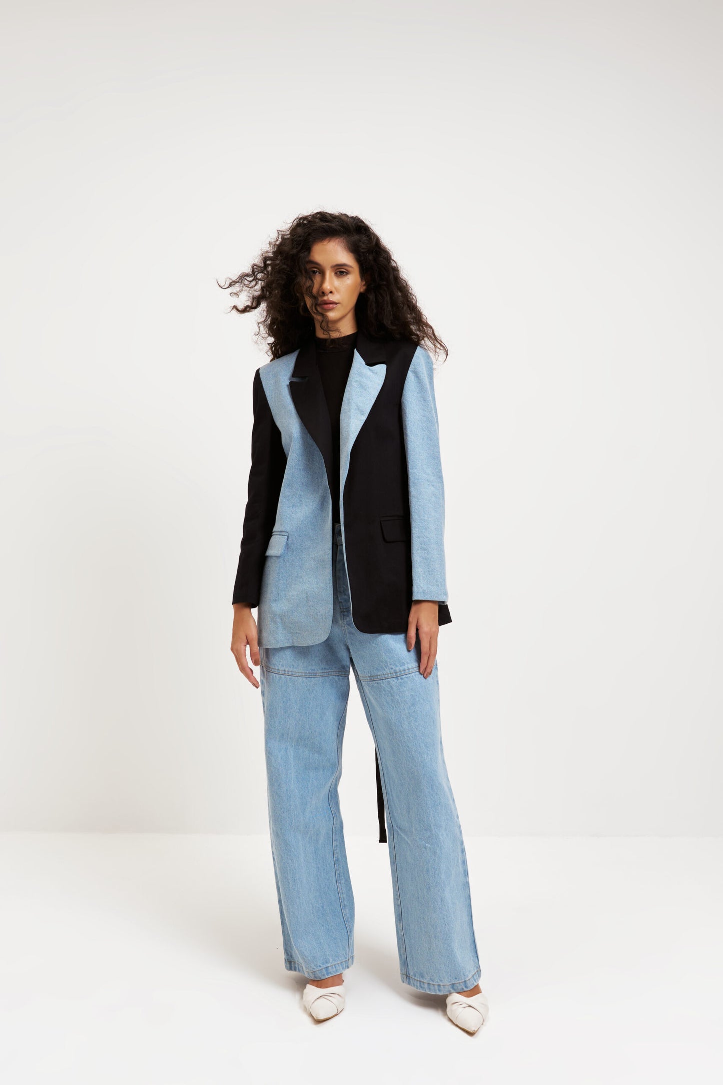 Contrast Chic Blazer