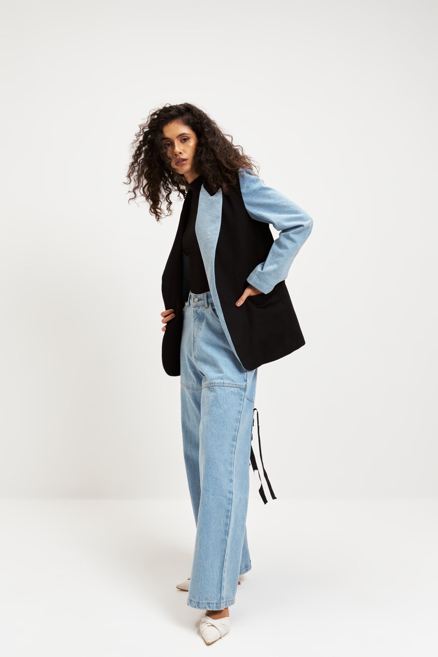 Contrast Chic Blazer