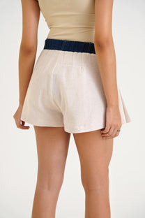 Linen Blend Skort