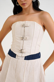 Linen Blend Corset